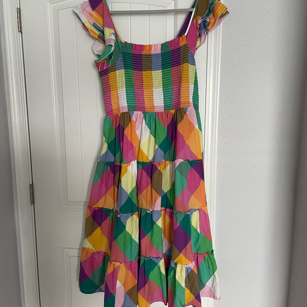 Crown and Ivy bright multicolored maxi dress